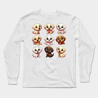 Cute Puppys Labradors Long Sleeve T-Shirt